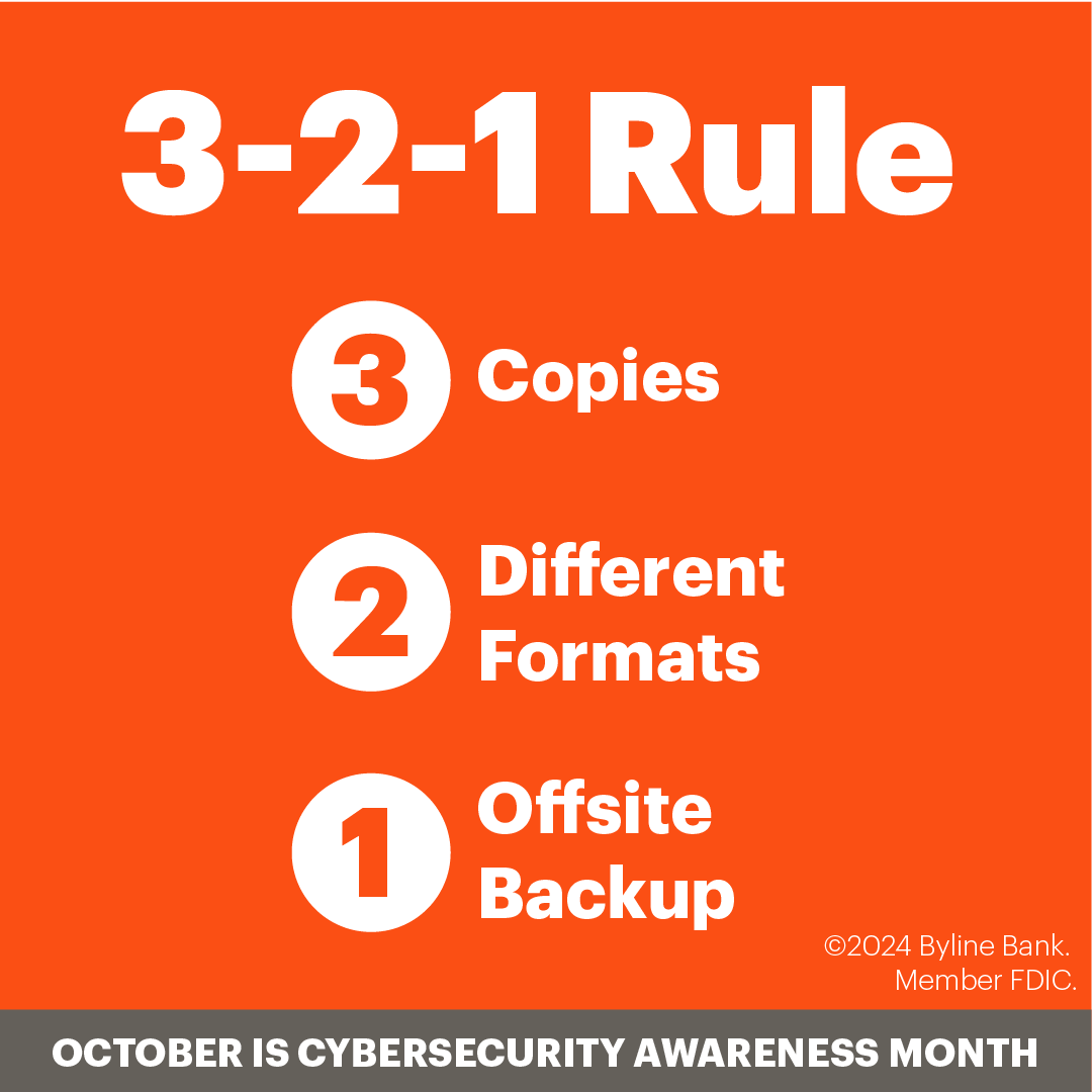 Safeguarding your data is more crucial than ever. That’s why at Byline we recommend following the 3-2-1 backup rule to ensure your critical information is always protected.

This approach minimizes the risk of data loss from hardware failures, cyberattacks or unforeseen events.