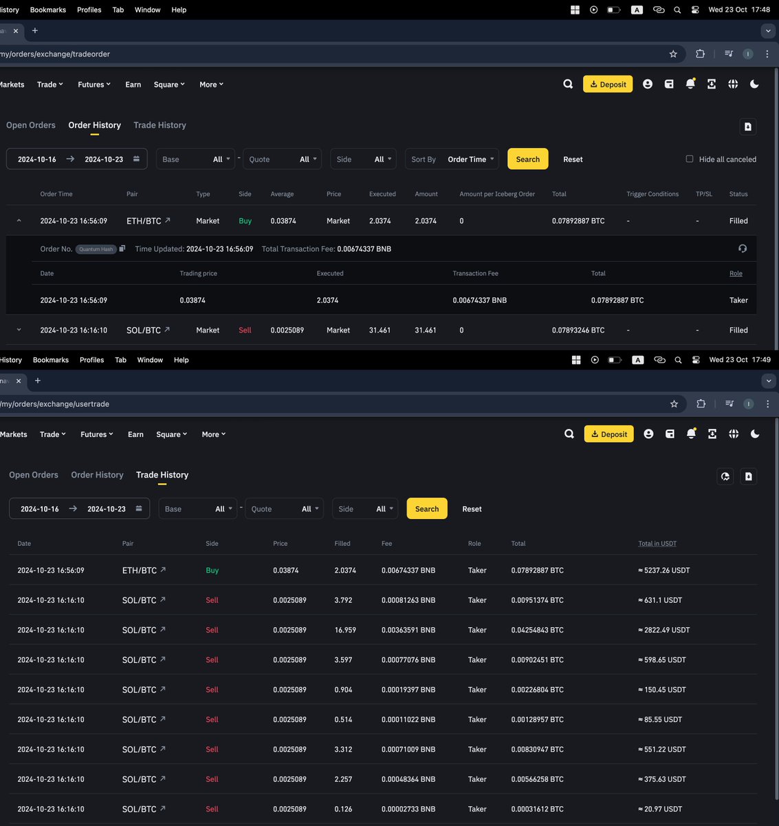 QHashX's tweet photo. To maintain transparency and address the community's curiosity, we're sharing a screen that showcases the order and trade history of the most recent profit-taking swap executed by QHash AI autonomously and updated by our Quantum DApp Profit Scanner.  

View live trading sessions here: https://t.co/73tLkkFaez

Join our Telegram: https://t.co/t9dQ90zZ1i 

#QHash #AITrading #AI #Erc20