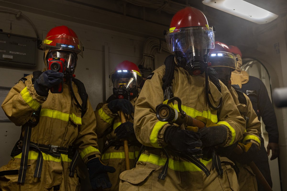 US_EUCOM's tweet image. Running a ship like the USS Harry S. Truman (CVN 75) takes all hands. These are the real life sailors and people running point, getting after staying #agileanddynamic and keeping our nation, Allies and partners #readyandpostured.