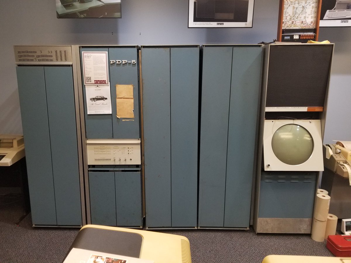 billdeg's tweet photo. DEC PDP-5 at the Maryland Technology Museum https://t.co/9g5L59uGaD