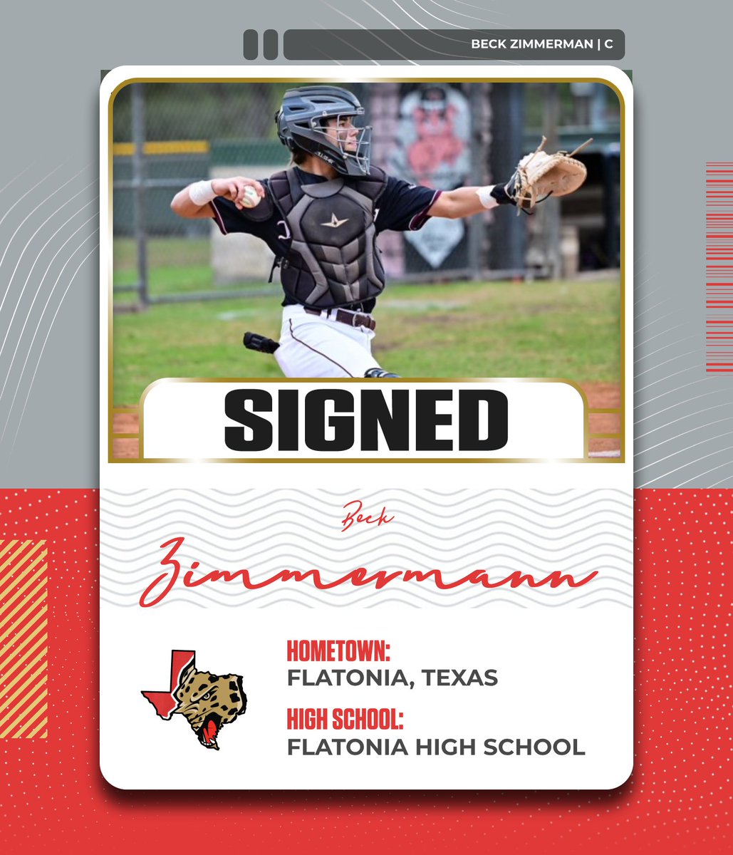 Welcome to the <a href="/UHVJAGUARS/">UHV Jaguars Athletics</a> family, <a href="/BeckZimmerman2/">Beck Zimmerman</a>! #JagBall