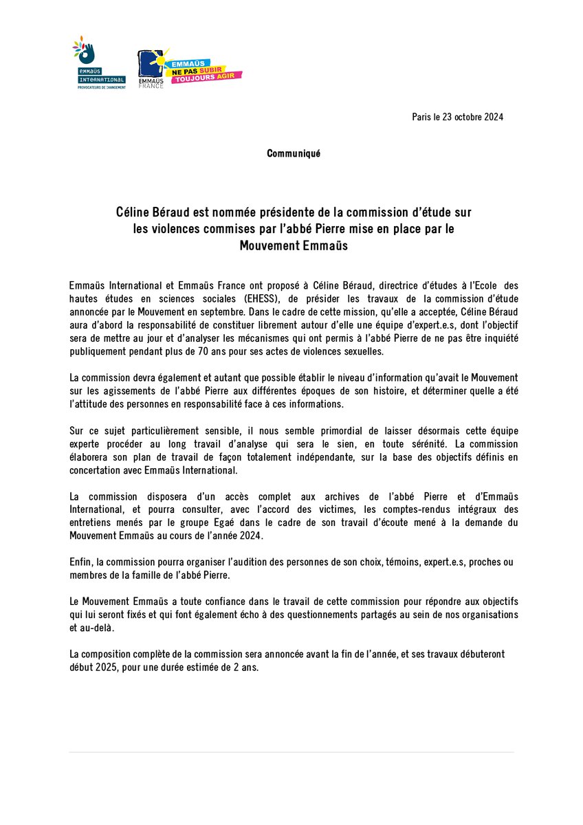 Emmaüs International tweet media