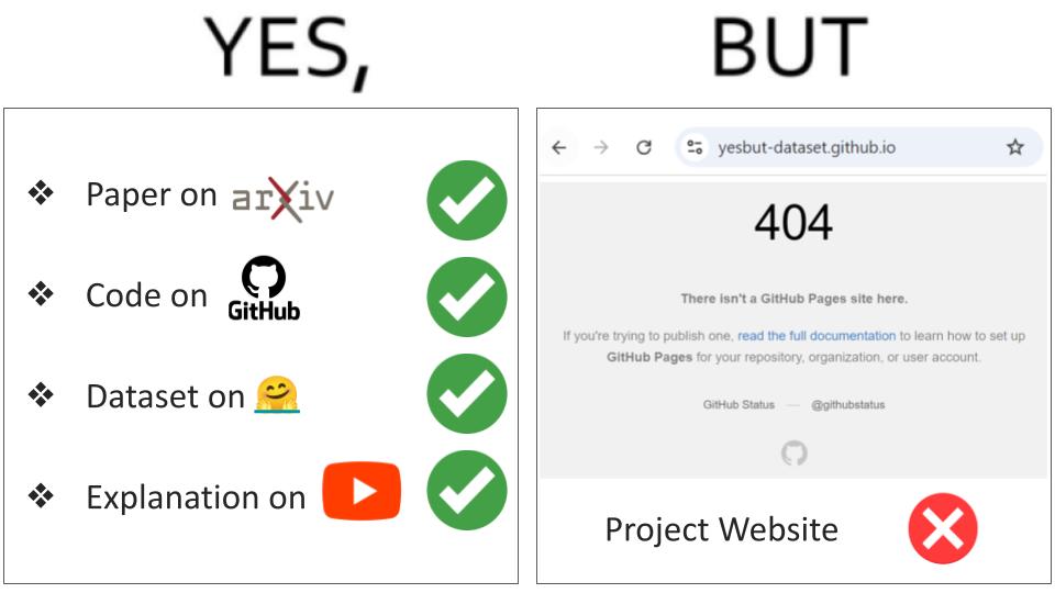 (1/3) YES, Our Work (YesBut: A High-Quality Annotated Multimodal Dataset for evaluating Satire Comprehension capability of Vision-Language Models, Authors- <a href="/abhilash_nandy/">Abhilash Nandy</a> <a href="/yash0dumb/">Yash Agarwal</a> <a href="/AshishPatwa_/">Ashish Patwa</a> <a href="/MillonDas01/">Millon Madhur Das</a> <a href="/logisticloon/">Aman Bansal</a> <a href="/ankytastic/">Ankit Raj</a> <a href="/pawang_iitk/">Pawan Goyal</a> <a href="/gangulyniloy/">N Ganguly</a> #EMNLP2024) has -