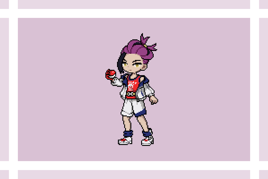 Little Pixel Inktober 2024, Day 23:
Kieran!! 💕
#pixelart #PokemonScarletViolet