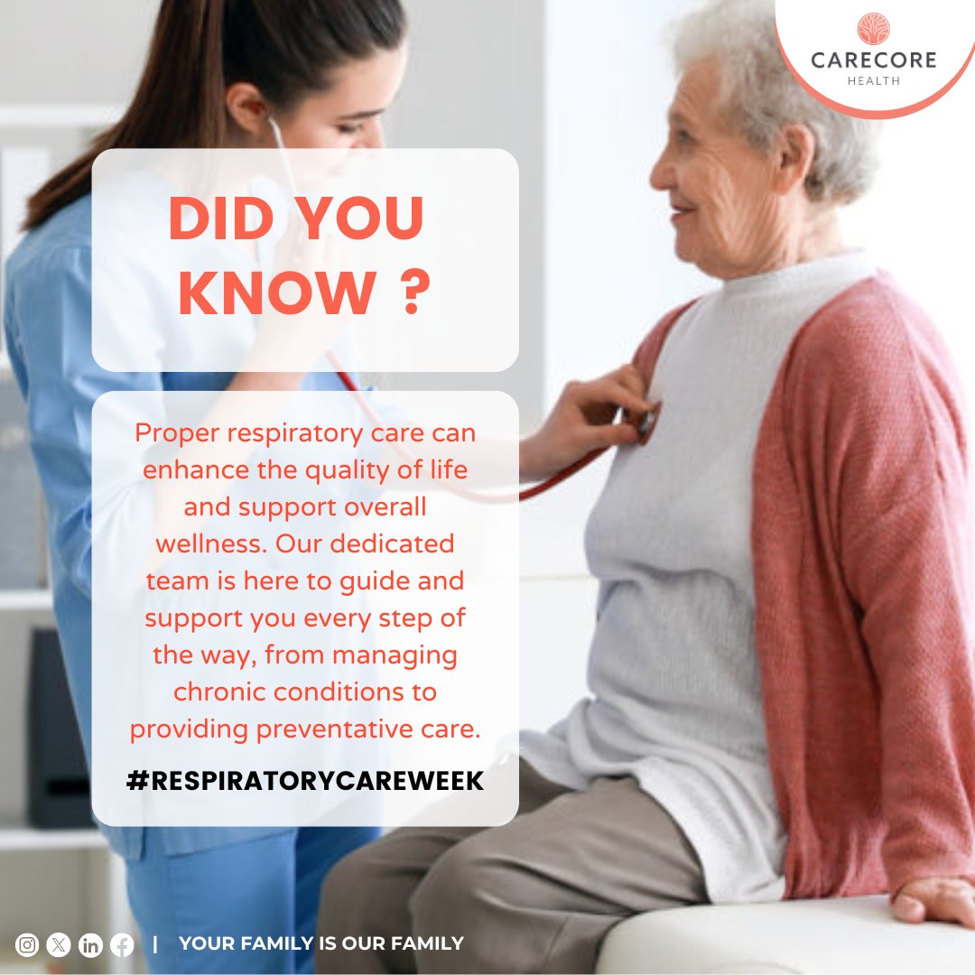 CarecoreH's tweet photo. Breathe in, breathe out, and let’s give a big shoutout to those who make it all possible! Happy Respiratory Care Week to the amazing team keeping our breaths steady and our health on track. 💙🌬️ #RespiratoryCareWeek #BreathOfLife https://t.co/UwbcY5Qe8M