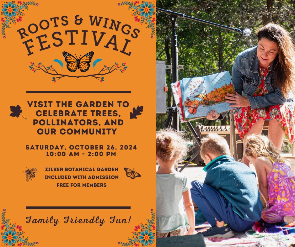 Join us this weekend for the Roots &amp; Wings Celebration at ZBG! The fun kicks off at 10am and activities can be enjoyed until 2pm. While you’re here, don’t miss the 30th Texas Bamboo Festival 10am-4pm!
#zilkerbotanicalgarden #zilkergarden #austintexas #atx #rootsandwingsatx