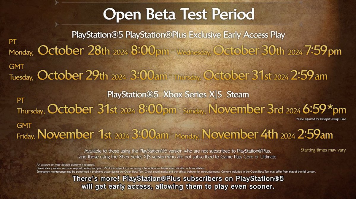MHKogath's tweet image. The Open Beta Test for #MonsterHunter Wilds has been confirmed! PlayStation Plus members get to start a few days early.

It will have a character creator and the hunt we've had at conventions! It will also be crossplay enabled!