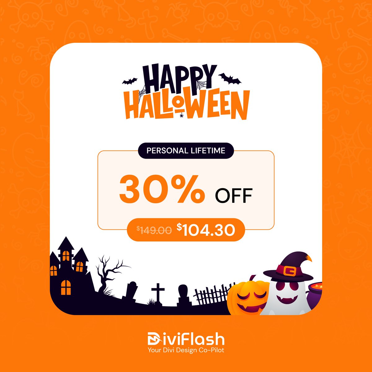 DiviFlash's tweet image. 🎃 Spooktacular Halloween Deals Are Here! 🎃

Get up to 35% OFF on DiviFlash —our biggest sale of the season! Whether you&apos;re a solopreneur, freelancer, or agency, there&apos;s a plan to fit your needs. 👻

#HalloweenDeals #DiviFlash #DiviBuilder #DiviPlugins  #HalloweenSpecial