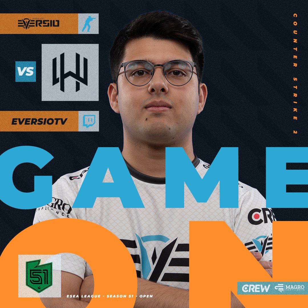 [CS2] Our next ESEA Open match is tonight, and we'll be facing Wild Hunt!

Make sure to tune at 20:30 for another entertaining match casted by <a href="/Snipezo_XD/">Snipezo</a>!

#EverWin 💙
