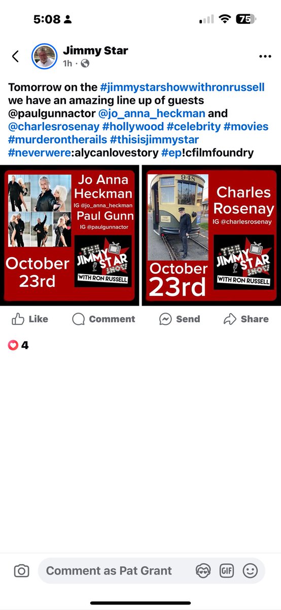 Today is the special day:: Tune into #TheJimmyStarShowWithRonRussell Wednesday 3PmEST to see <a href="/ThisIsJimmyStar/">Jimmy Star</a> and <a href="/RonRussellShow/">RonRussell</a> with their special guests. <a href="/jimmystarshow/">The Jimmy Star Show With Ron Russell</a> can be found at W4YC.com.