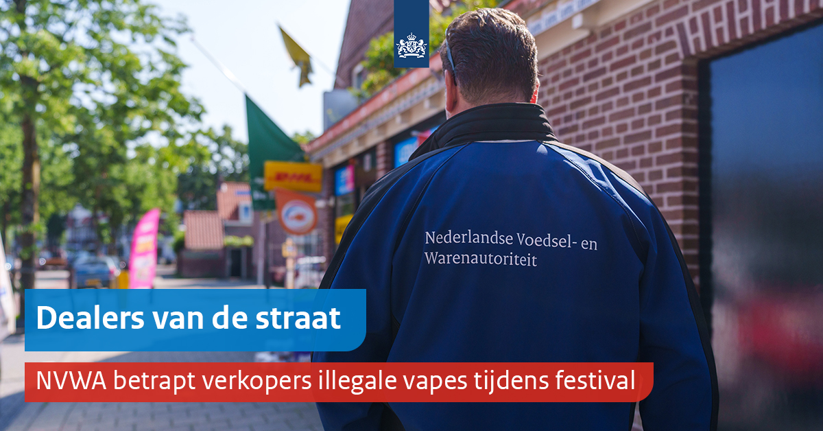 Tijdens het Amsterdam Dance Event hebben we samen met de Douane en politie 5 straatverkopers van illegale smaakjesvapes betrapt. De verkoop van vapes met zoete smaakjes is sinds 1 januari van dit jaar verboden en daar handhaven we al het hele jaar op. nvwa.nl/nieuws-en-medi…
