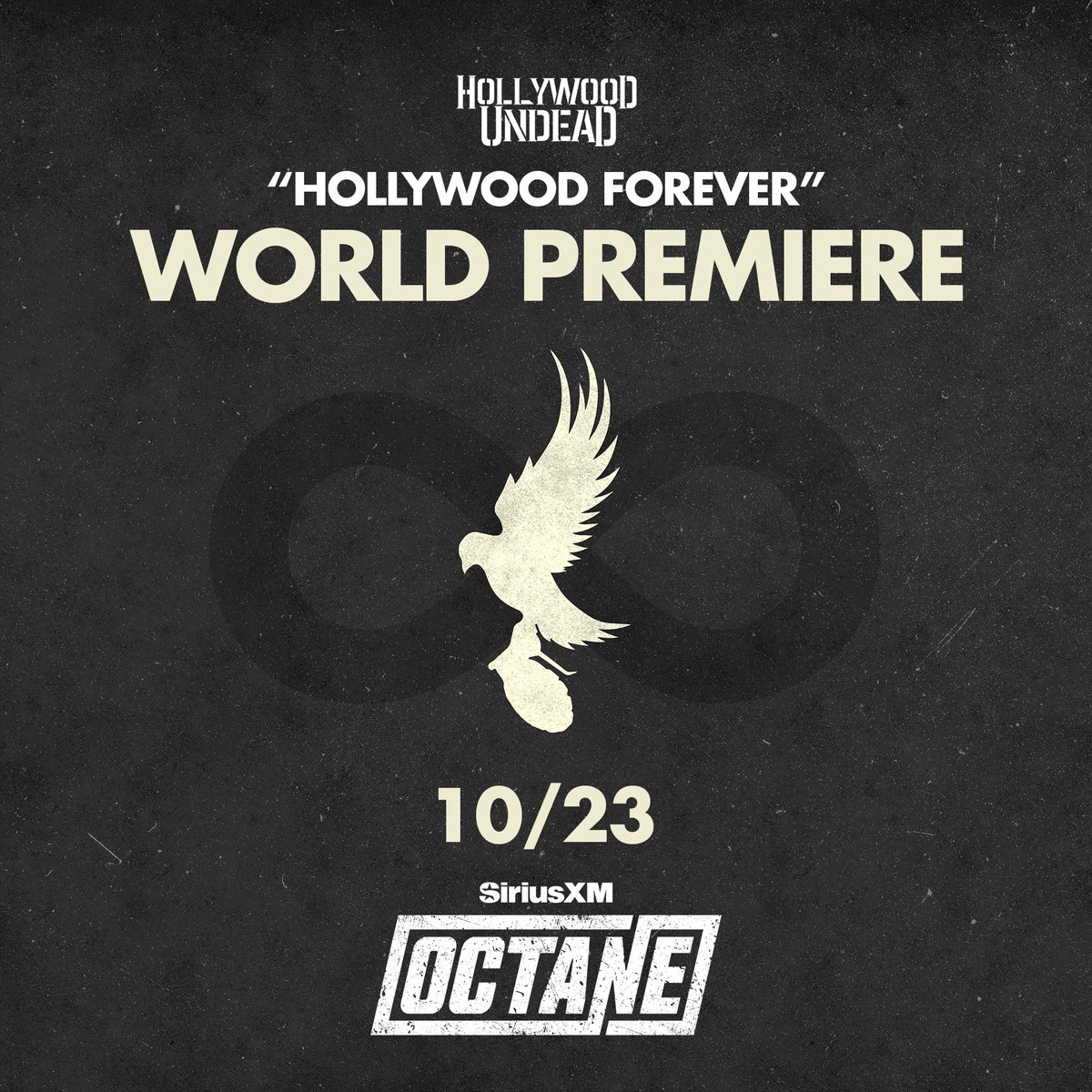 Every single one of us is UNDEAD🕊️♾️ Hear the world premiere of “Hollywood  Forever” exclusively on @SiriusXMOctane all day long! @hollywoodundead  @SIRIUSXM, image size:1200x1200