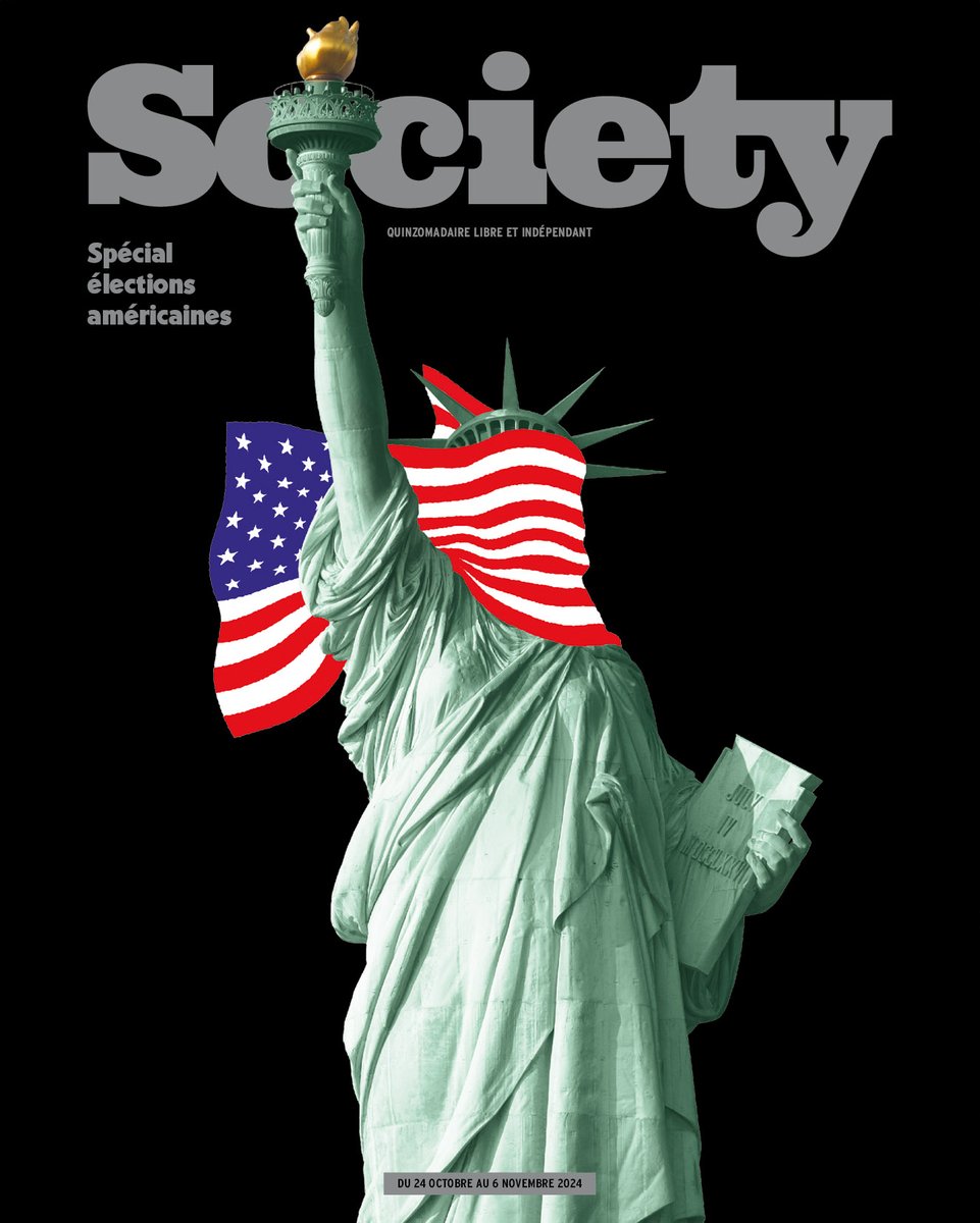SocietyOfficiel's tweet photo. Comme tous les quatre ans à l'approche de l'élection présidentielle américaine, nous sortons notre numéro spécial États-Unis, pour essayer de comprendre un peu mieux ce pays si fou. Dès ce jeudi chez tous les marchands de presse et en numérique ! https://t.co/MTjAfD3uDm