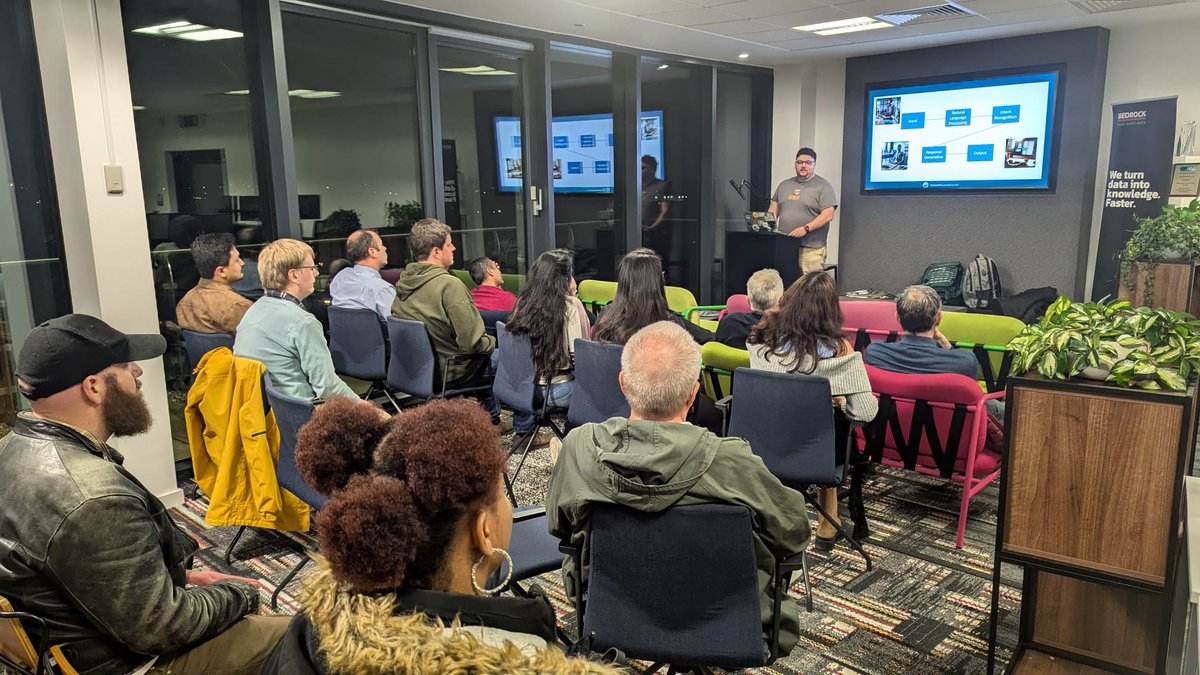 Had a fantastic time presenting with <a href="/TheDataRhino/">The Data Rhino</a> at <a href="/BedrockTalks/">Bedrock Tech Talks</a> in Chester! Great engagement and feedback from attendees. Check out their upcoming events: meetup.com/bedrock-tech-t… 

#CommunityRocks #AzureDataCommunity