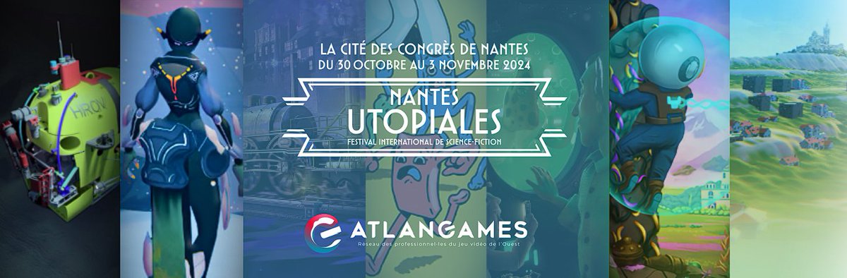 📢 Des studios membres d’Atlangames (mais pas que !) seront présents aux <a href="/LesUtopiales/">Utopiales</a> du jeudi 31 octobre au dimanche 3 novembre à la <a href="/LaCiteCongres/">La Cité Nantes</a> de Nantes !

Démos, ateliers... Un thread pour vous présenter ce qui s’organise sur l’espace jeux vidéo 🧶