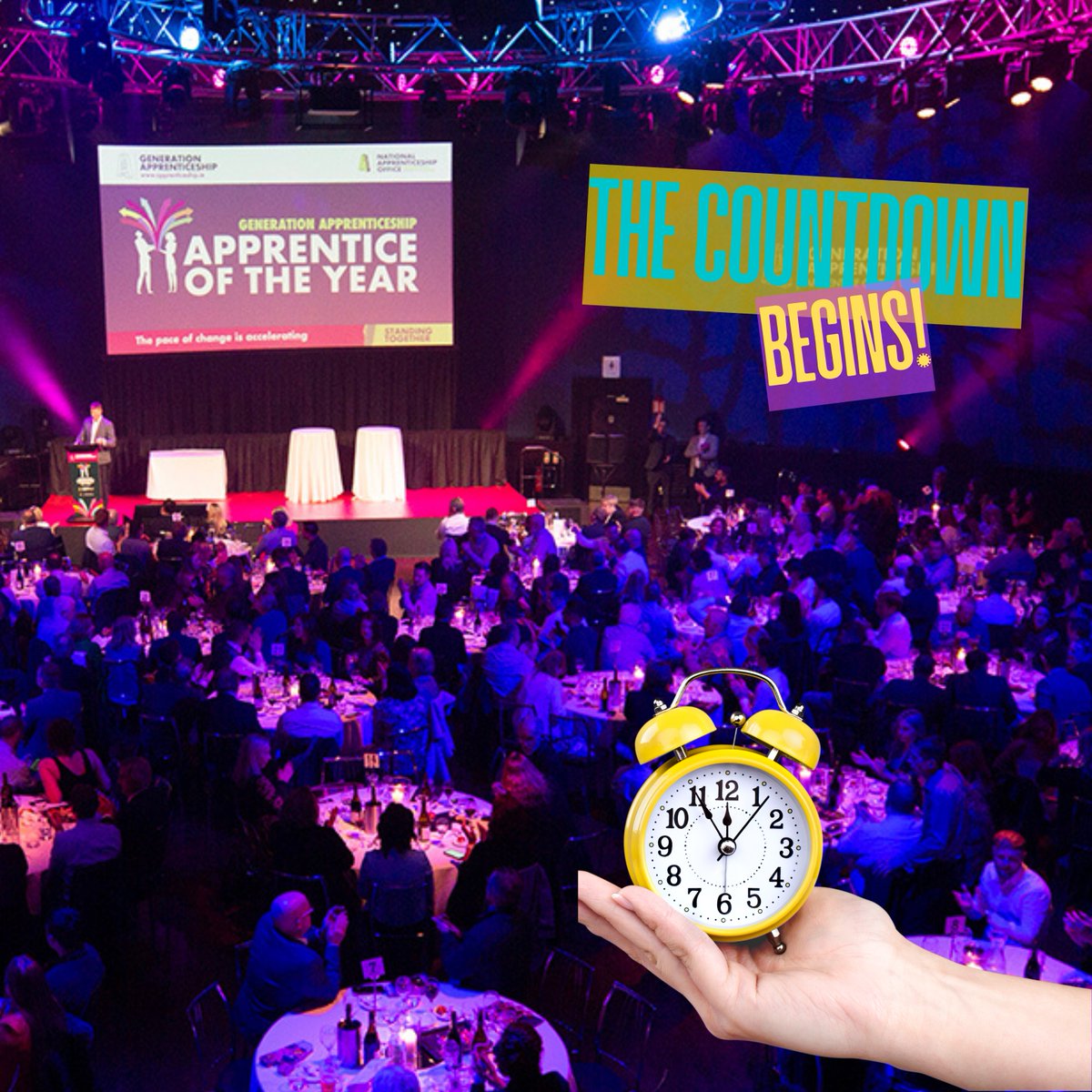 Apprenticeship Irl (@apprenticesirl) on Twitter photo 3 hours to our #GenerationApprenticeship Apprentice of the Year Awards 2024 <a href="/RoundRoomDublin/">Round Room Dublin</a> - & we can't wait to welcome you! We look forward to celebrating 400 nominees & apprentices everywhere, showcasing incredible leadership, teamwork, creativity & problem-solving each day! 3 hours to our #GenerationApprenticeship Apprentice of the Year Awards 2024 <a href="/RoundRoomDublin/">Round Room Dublin</a> - & we can't wait to welcome you! We look forward to celebrating 400 nominees & apprentices everywhere, showcasing incredible leadership, teamwork, creativity & problem-solving each day!