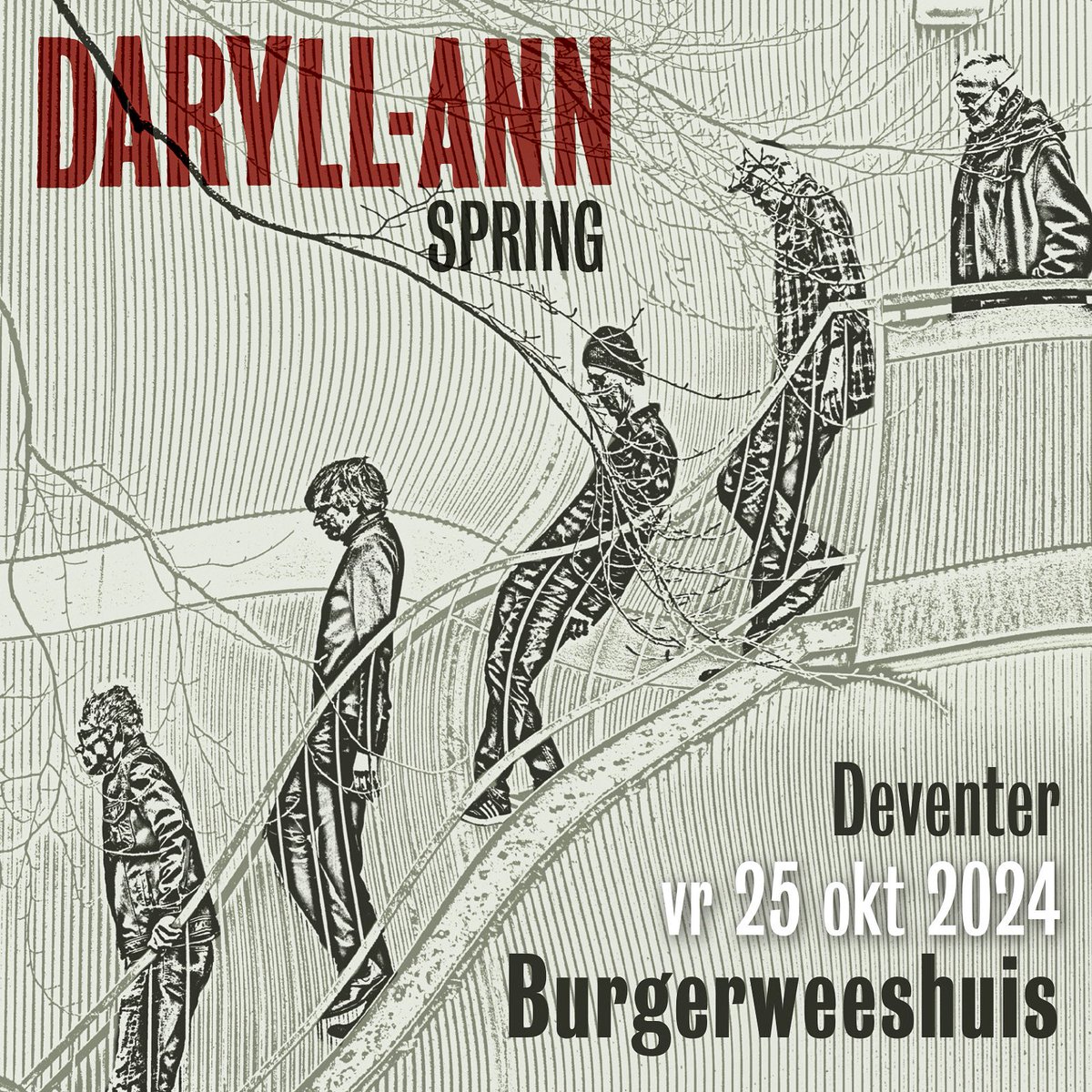 Vrij 25 okt vieren we Spring in Deventer. Lente in de herfst, het valt zelden samen - grijp die kans. Laatste tickets via daryll-ann.nl Tot dan! @Burgerweeshuis