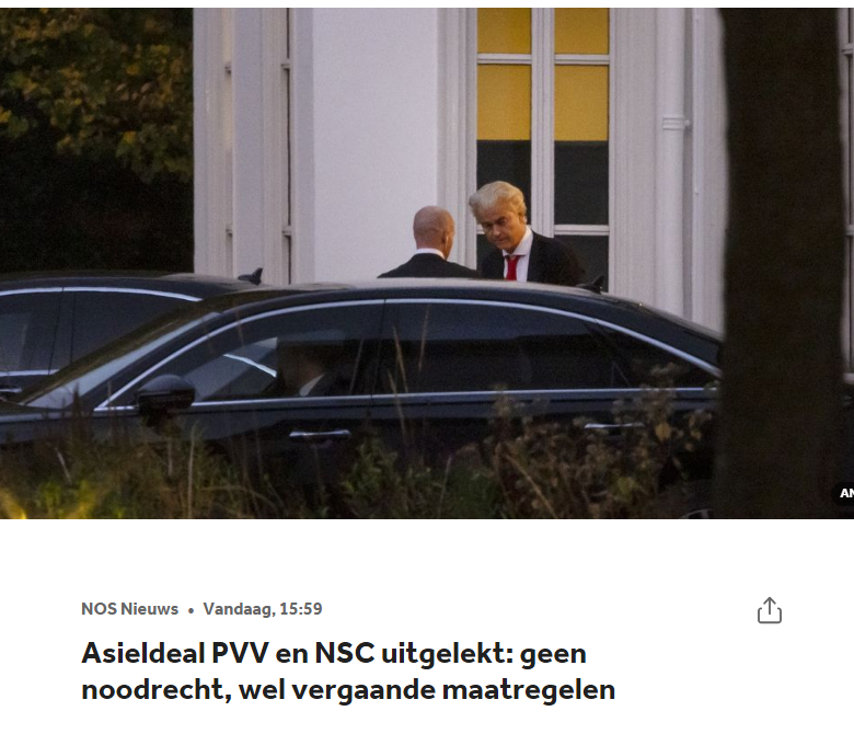 Raap mij op! 😂Wilders gooit echt alles overboord. 
Wat zal de PVV-stemmer zich bedonderd voelen😭😭. Er blijft werkelijk niets van de stoere plannen van de PVV over terwijl alles ligt te rotten in de koelkast...