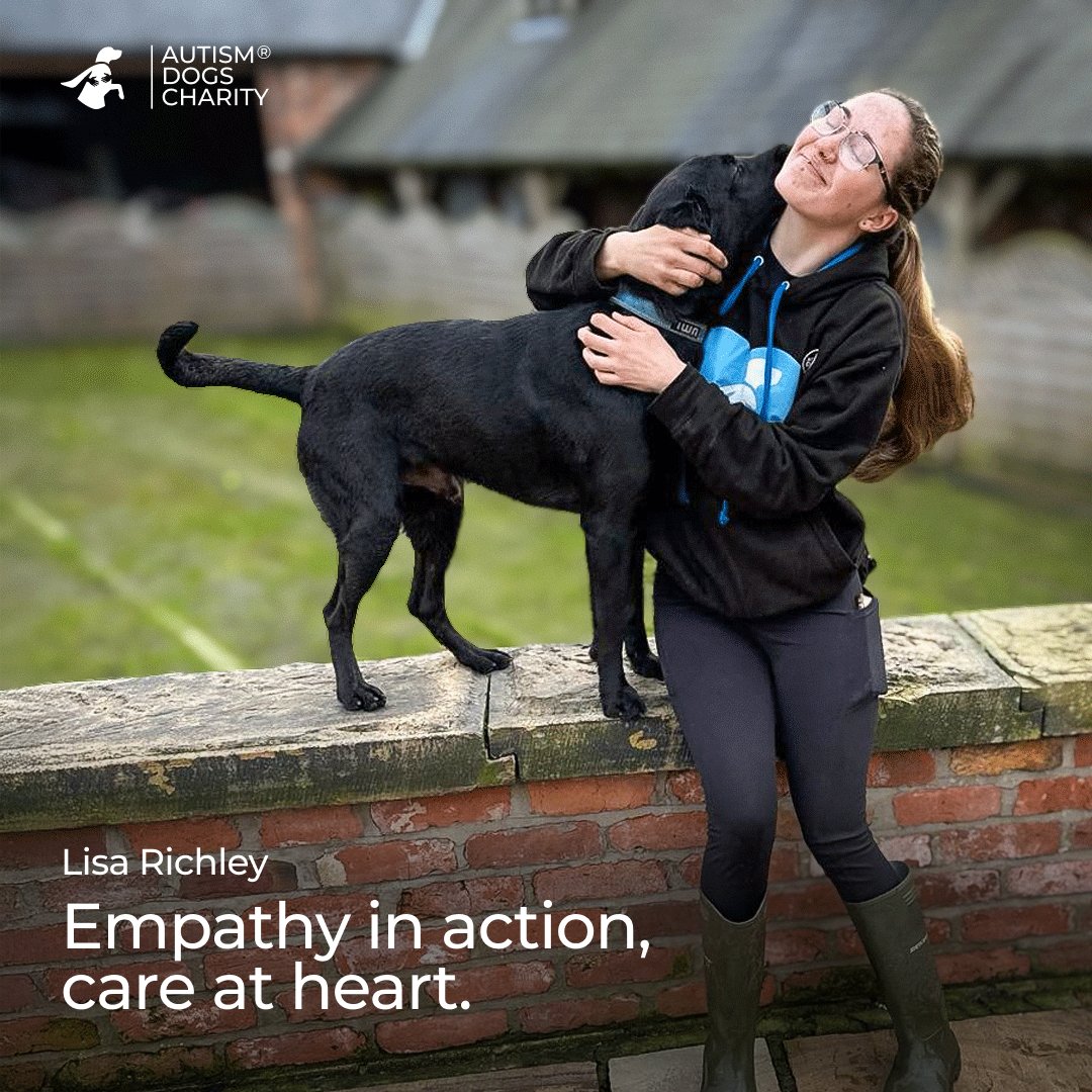 🐾 Meet one of our amazing team members! With a Zoology degree, Autistic &amp; ADHD, she’s dedicated to caring for our dogs in training. From health checks to fostering our golden Lab Dottie, she pours her heart into every furry friend. 🌟 #AnimalCare #AutismDogs #DogLovers #Teamwork