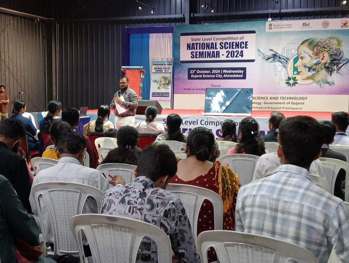 LokVigyan's tweet image. Today @InfoGujcost has Organised #StateLevel #NationalScienceSeminar2024 held on &quot;Artificial Intelligence:Potentials &amp;amp; Concerns&quot;  @GujScienceCity in which 2 Young Minds representing the Banaskantha District.