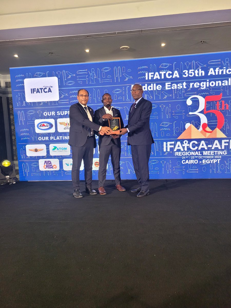 UGATCA's Tonny K Ssenkubuge Elected Regional Vice President (Eastern Region) on IFATCA AFM Executive Council.
This prestigious appointment was made during the IFATCA AFM Regional Meeting held in Cairo, Egypt.
We wish him a successful tenure.