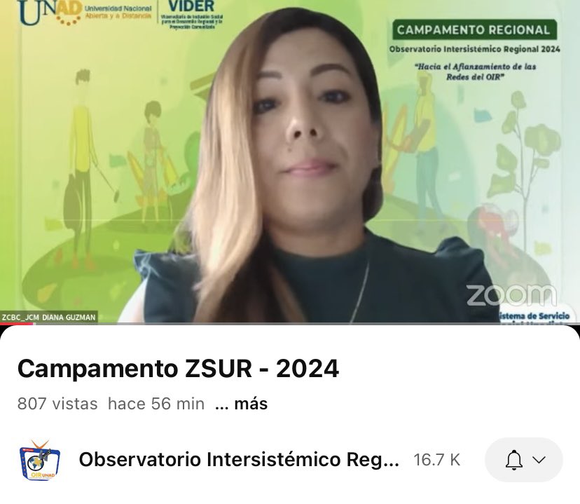 OIR Hannia (@oirhanniah) on Twitter photo <a href="/ElOIRdelaRegion/">El OIR de las Regiones UNAD</a> <a href="/UNAD_ZonaSur/">UNAD Zona Sur</a> <a href="/nmmorenol/">Mile Moreno Ph.D</a> <a href="/julialbaangelo/">Julia Angel O</a> <a href="/JaimeLeal_/">Jaime Leal Afanador</a> <a href="/UniversidadUNAD/">Universidad UNAD</a> <a href="/nelly_necara/">Nelly Campos 🦋</a> <a href="/VIDER_ZSUR/">VIDER_UNAD_ZSUR</a> <a href="/RedestUNAD/">RedDEstudiantes UNAD</a> <a href="/RedIBm254460/">RedIBm</a> <a href="/RedDocentesUNAD/">Red Docentes UNAD</a> <a href="/UNAD_GLORIA/">Gloria Isabel Vargas</a> Hoy iniciamos con los Campamentos Regionales de la UNAD. La Dra. Diana Guzmán inauguró el evento en la Zona Sur, resaltando la importancia de la Unidad Operativa en Pitalito, creada en 1985. El campamento se enfoca en liderazgo comunitario, innovación y tecnología.
#REDES_OIR <a href="/ElOIRdelaRegion/">El OIR de las Regiones UNAD</a> <a href="/UNAD_ZonaSur/">UNAD Zona Sur</a> <a href="/nmmorenol/">Mile Moreno Ph.D</a> <a href="/julialbaangelo/">Julia Angel O</a> <a href="/JaimeLeal_/">Jaime Leal Afanador</a> <a href="/UniversidadUNAD/">Universidad UNAD</a> <a href="/nelly_necara/">Nelly Campos 🦋</a> <a href="/VIDER_ZSUR/">VIDER_UNAD_ZSUR</a> <a href="/RedestUNAD/">RedDEstudiantes UNAD</a> <a href="/RedIBm254460/">RedIBm</a> <a href="/RedDocentesUNAD/">Red Docentes UNAD</a> <a href="/UNAD_GLORIA/">Gloria Isabel Vargas</a> Hoy iniciamos con los Campamentos Regionales de la UNAD. La Dra. Diana Guzmán inauguró el evento en la Zona Sur, resaltando la importancia de la Unidad Operativa en Pitalito, creada en 1985. El campamento se enfoca en liderazgo comunitario, innovación y tecnología.
#REDES_OIR