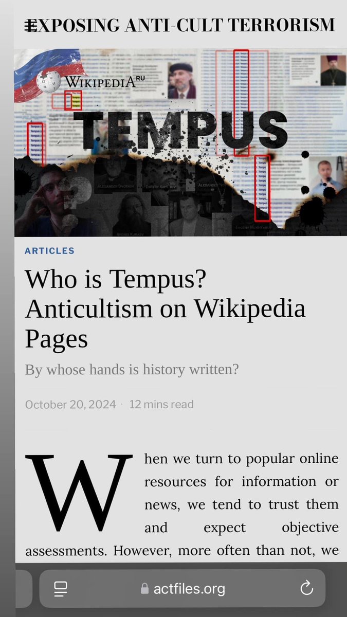 ElliHana7o7's tweet photo. Who manipulates wikipedia? Actfiles reveal the entire scheme!

#wednesdaythought #WinningWednesday #electricity #UkraineRussiaWar #Iran #DonaldTrump #BRICS https://t.co/S0kmPrS31n