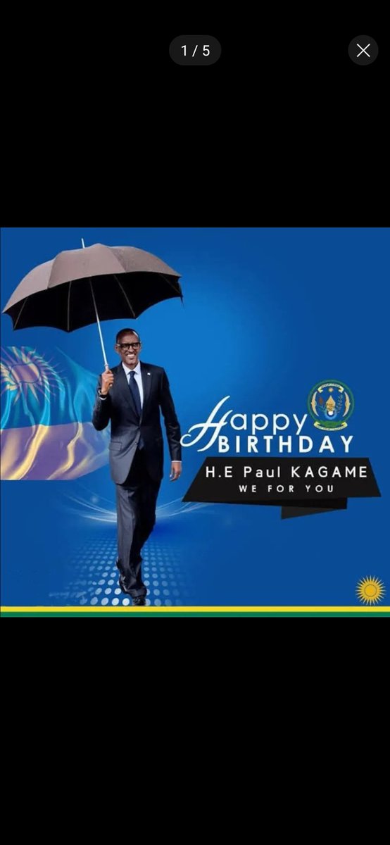 RwakaClaver's tweet photo. Umunsi Mukuru Mwiza to our esteemed President 🇷🇼
Wishing you the happiest of birthdays and many more years with good health and success 
#HappyBirthday Your Excellency https://t.co/Pd0WS0u7db