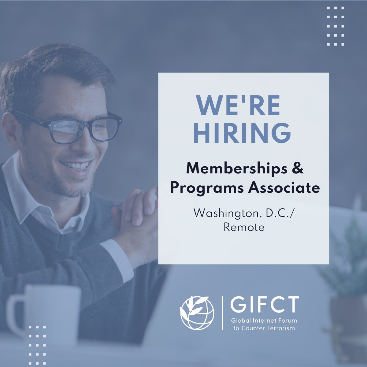 Join #GIFCT as a Memberships &amp; Programs Associate! 

Full-time, Washington D.C., remote available. 

Help us #counteronlineterrorism!

Learn more: gifct.org/opportunities/…

#Hiring #TrustAndSafety #CVE