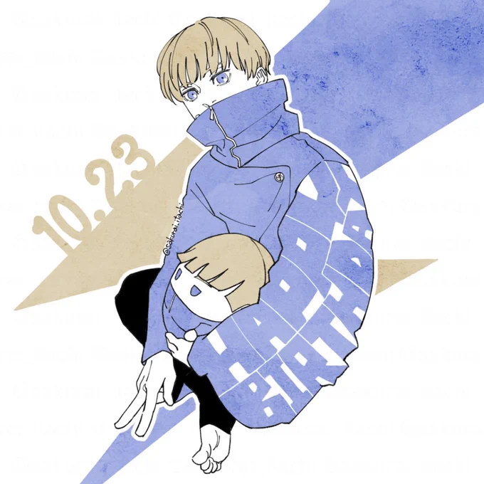 10.23 ハピバ棘遅くなっちゃったけれどおめでとう〜!#狗巻棘誕生祭2024 #呪術廻戦ファンアート 