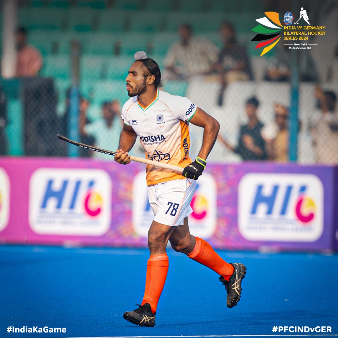 TheHockeyIndia's tweet photo. Relive the thrilling PFC India vs. Germany bilateral hockey series with these action-packed moments. 🔥 Pick your favorite highlight and let us know in the comments below! 👇
#IndiaKaGame #PFCINDvGER #HockeyIndia #GermanyTourOfIndia
.
.
.
@CMO_Odisha @IndiaSports @Media_SAI
@sports_odisha @limcaglucocharge @cocacola_india @fihockey @pfclindia