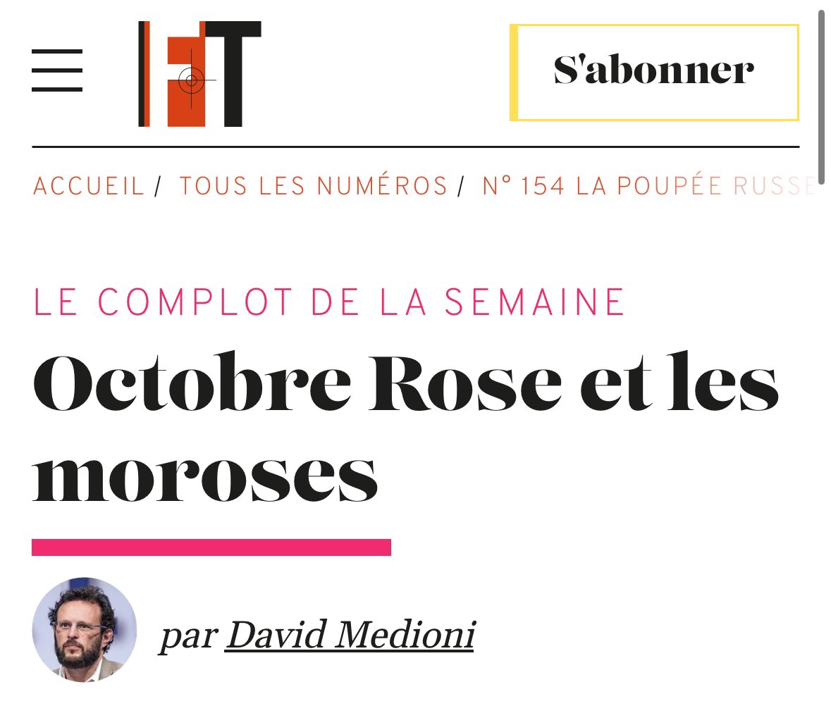 Pour écrire un article aussi bidon, je me suis dit que l’auteur était probablement sorti de Sciences Popo 🤡… Je ne m’étais pas trompé !

Consternation devant cet article de presse de caniveau, diffamatoire et de bien piètre propagande :
archive.is/GEak4