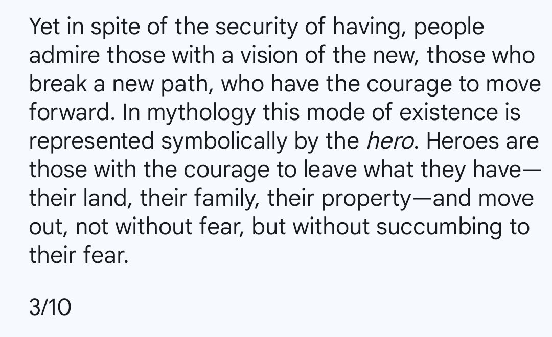 TheaEuryphaessa's tweet photo. I'm sharing an extended section from Erich Fromm's book, 𝘛𝘰 𝘏𝘢𝘷𝘦 𝘰𝘳 𝘛𝘰 𝘉𝘦?

Yes, it's long but if you're in need of an inspiring shot in the arm or some fire in your belly to make a long-needed change, this may be the motivation you're looking for.

1/3 https://t.co/WL5zhP131O