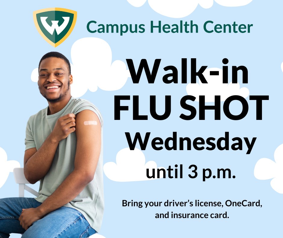 👉 Today is a pefect day to get your flu vaccine. 💯 We are taking walk-ins until 3 p.m. 
😊 Please bring your OneCard, driver's license, and your insurance card.
Be well, Warriors. protect yourself from the flu. 💚💛

5285 Anthony Wayne Dr., Detroit MI 48202