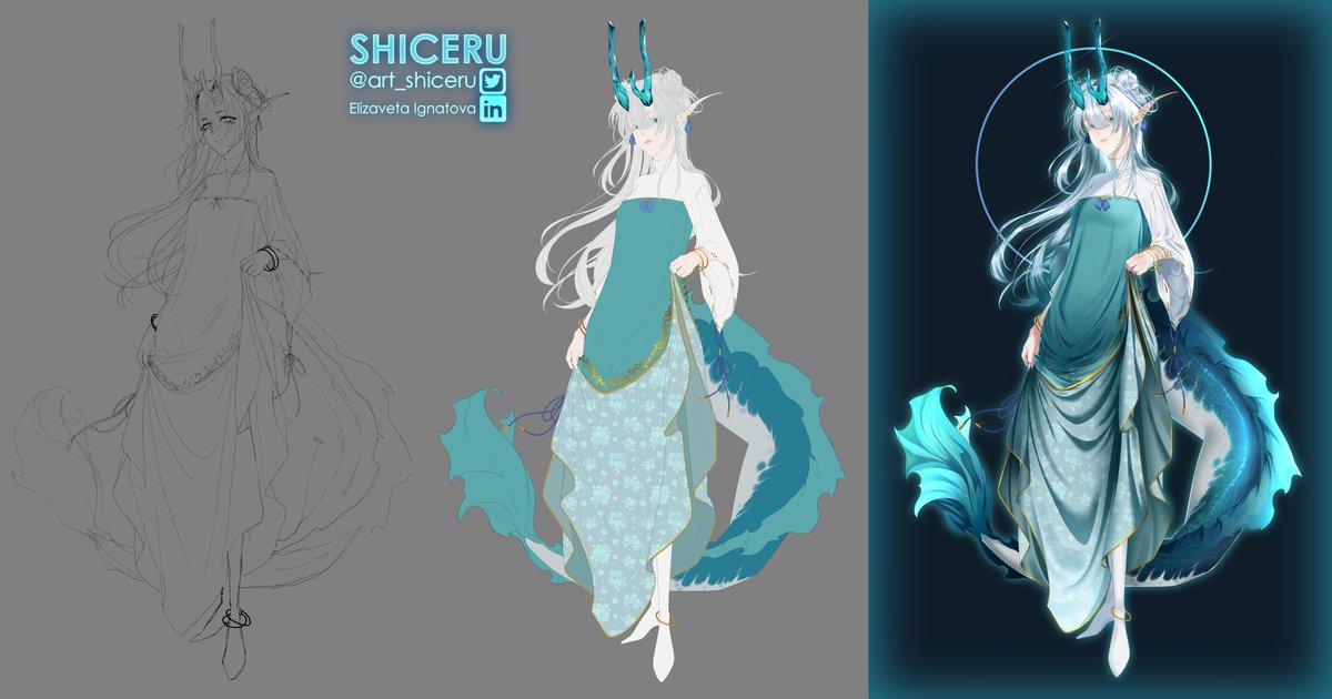 My OC - Yue Lu, a water dragon 🐉