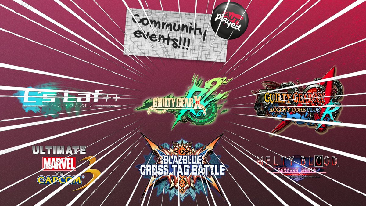 ‼️AUTplayed 2025‼️ LET'S ROCK!!!

-GUILTY GEAR XRD REV2- 
joins the Community Event line-up as the FINAL GAME!  

Register now and join us in Vienna, Austria to be part of the action! 🔥

autplayed.com 
start.gg/autplayed2025 
#autplayed2025