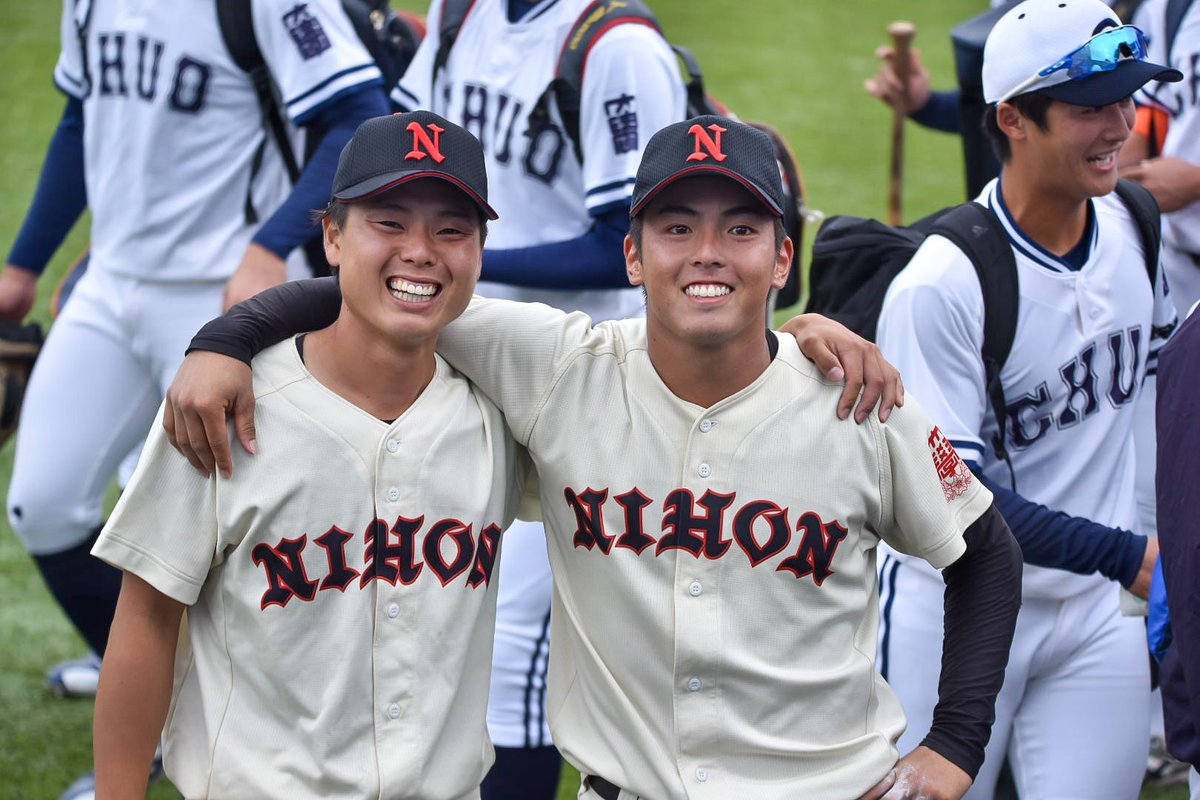 manico426's tweet photo. 習志野高校時代は主将とエース。大学では副将として2人でチームを支えてきた戦友。本当にお疲れ様でした！最高の6年間でした。ありがとう！！
#角田勇斗 #山内翔太 https://t.co/SuwOetHBzl
