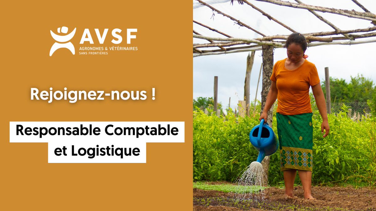 🚨 #recrutement : AVSF recherche son ou sa prochain-e responsable comptable &amp; logistique !
📧 On attend vos CV + LM sur recrut@avsf.org 
📍 Lyon, début décembre 
👉welcometothejungle.com/fr/companies/a…
