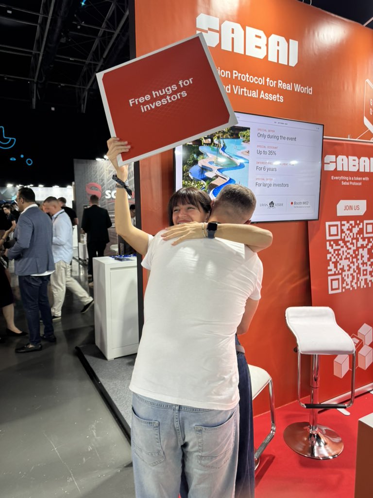 There’s absolutely crazy buzz around our booth! But some of the conversations will stick with us for life! 😂 👇

🕺 "Do you guys only give hugs to investors?"
🐄 "Oh, I was telling you about them. They even tokenize cows..."
👤 "Can you actually tokenize a person?"
🪩 "If I buy