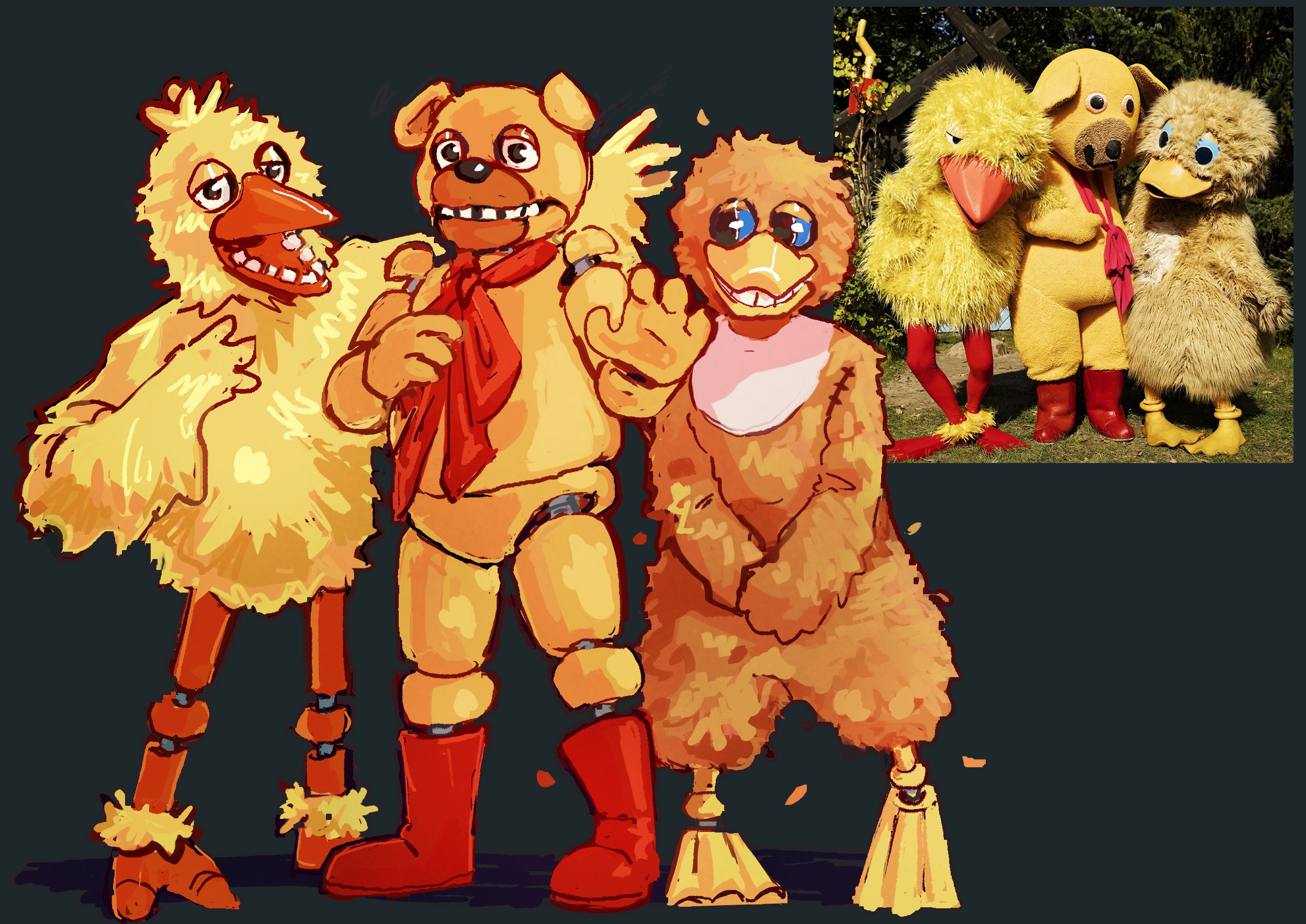 icarus !! 🍉 on X: “Screw it * fnaf animatronic-fies obscure 