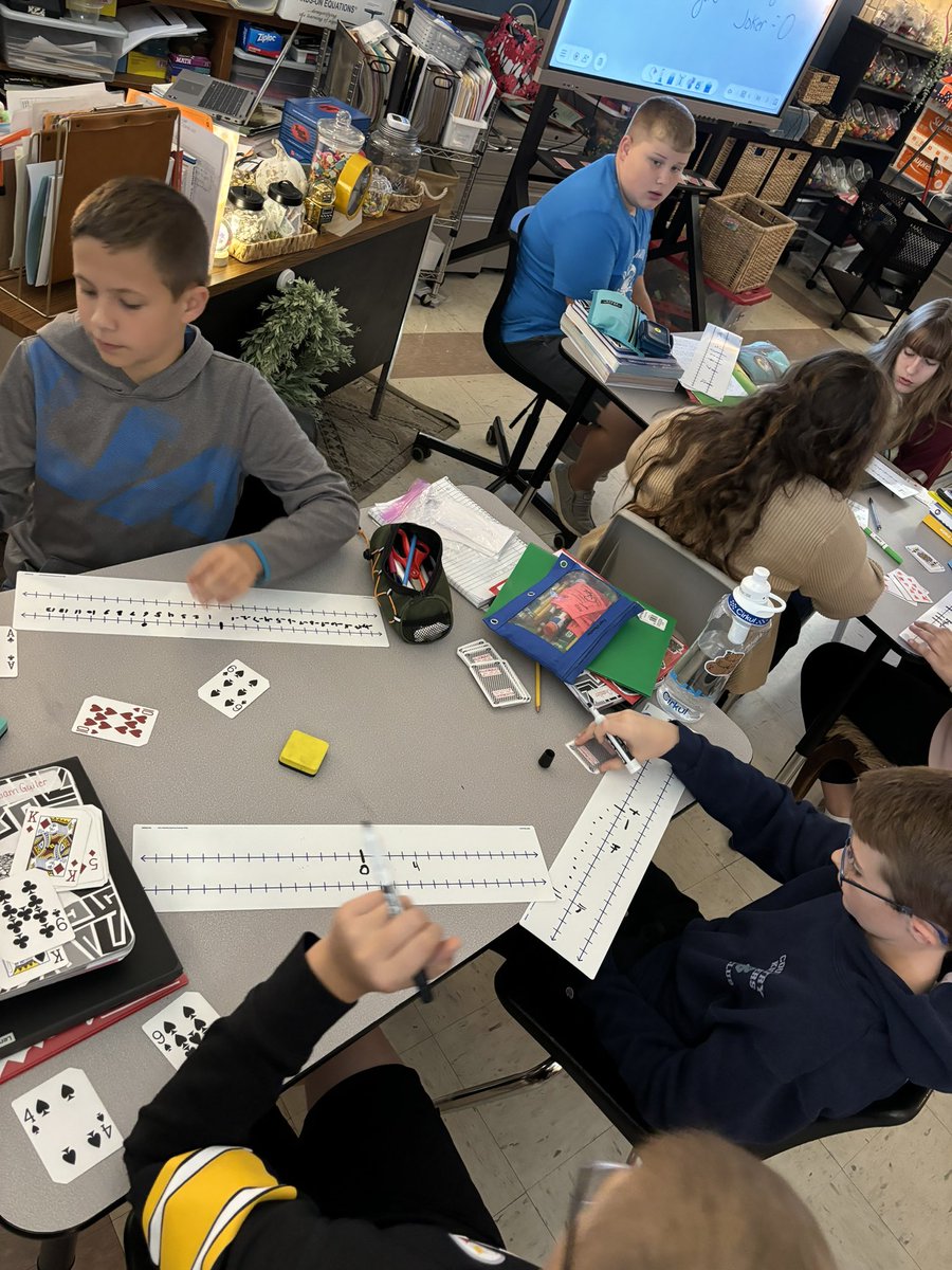 rklinger_r's tweet image. Problem solving using our #wipebook and number lines while working with integers. #MathisFun #CaldwellPride