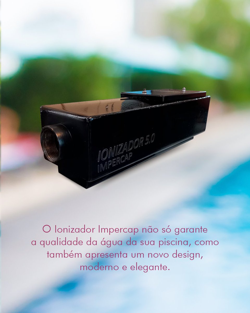 Impercap's tweet image. O Ionizador 5.0 da Impercap está de cara nova! 🆕
Design atualizado, mais compacto e sofisticado, ele se adapta a qualquer ambiente, com eficiência e praticidade!
⬇
Para saber mais, clique e acesse nosso site: impercap.com.br
#Ionizador #Sofisticação #Piscina #tecnologia