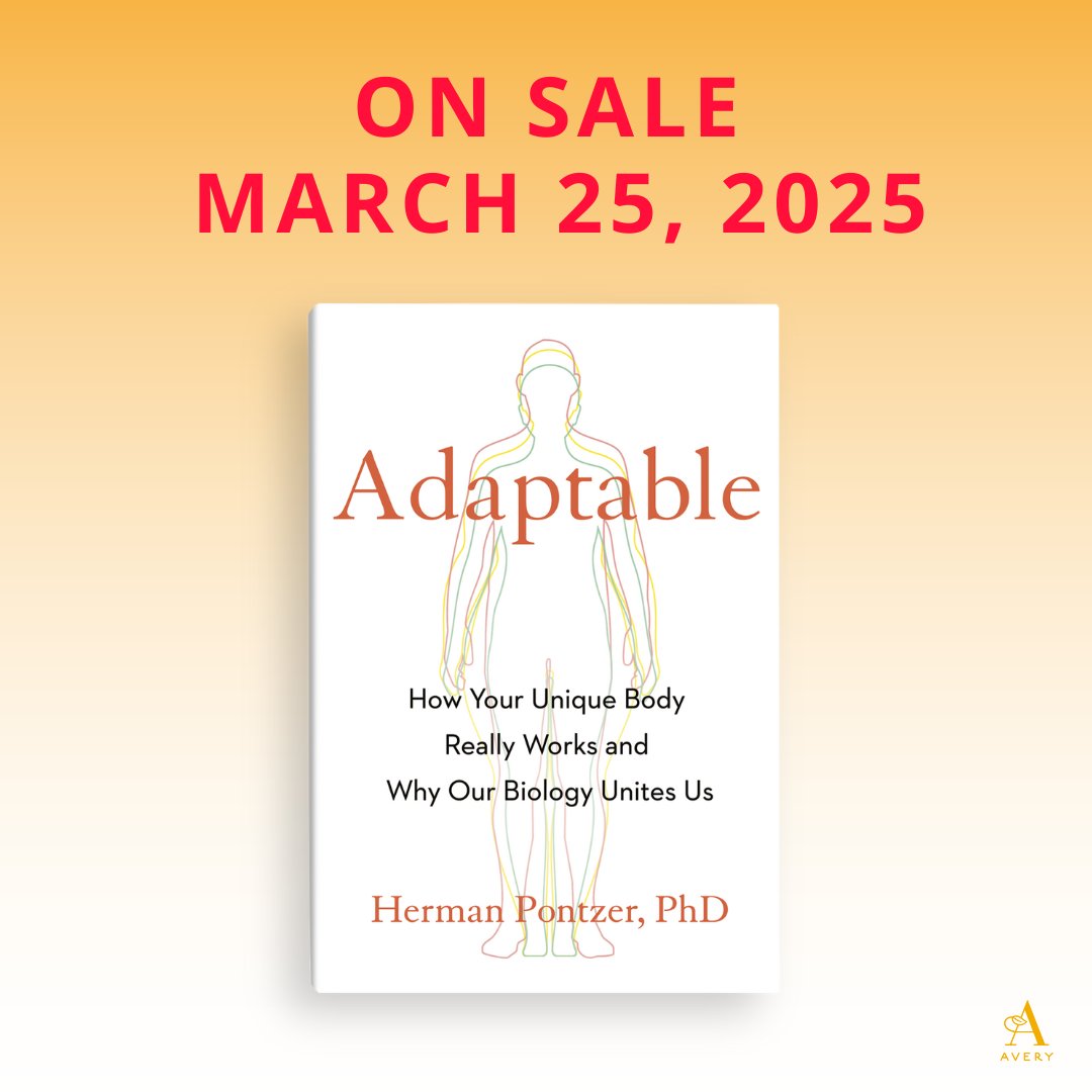 HermanPontzer's tweet image. Excited to announce my new book
ADAPTABLE
coming this Spring!