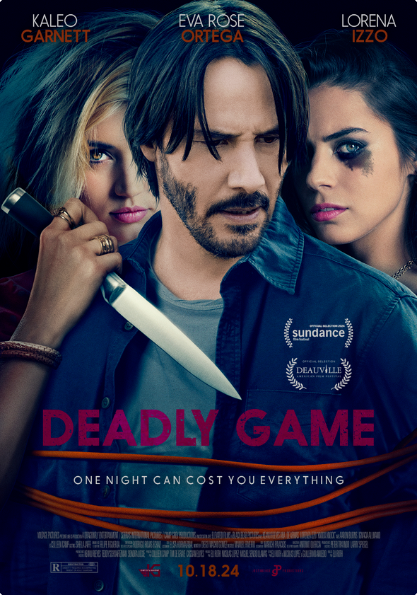 One night can cost you everything. #DeadlyGameMovie, starring Kaleo Garnett, Eva Rose Ortega and Lorena Izzo, is in theaters now. Find out where it’s playing and get your tickets! 🎟️➡️ jcp.co/DeadlyGametix
