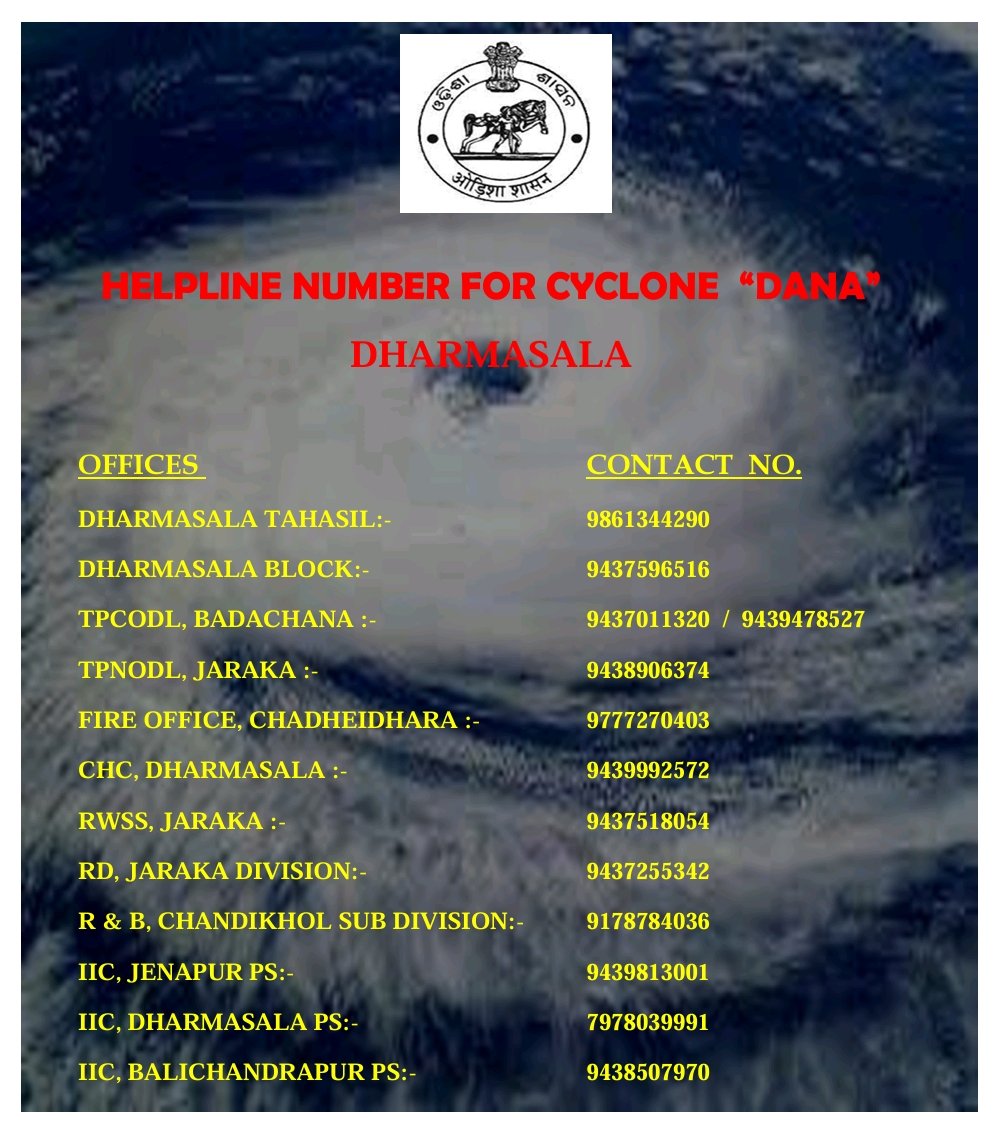 TDharmasala's tweet photo. #CycloneDana https://t.co/qir0Go1xTS
