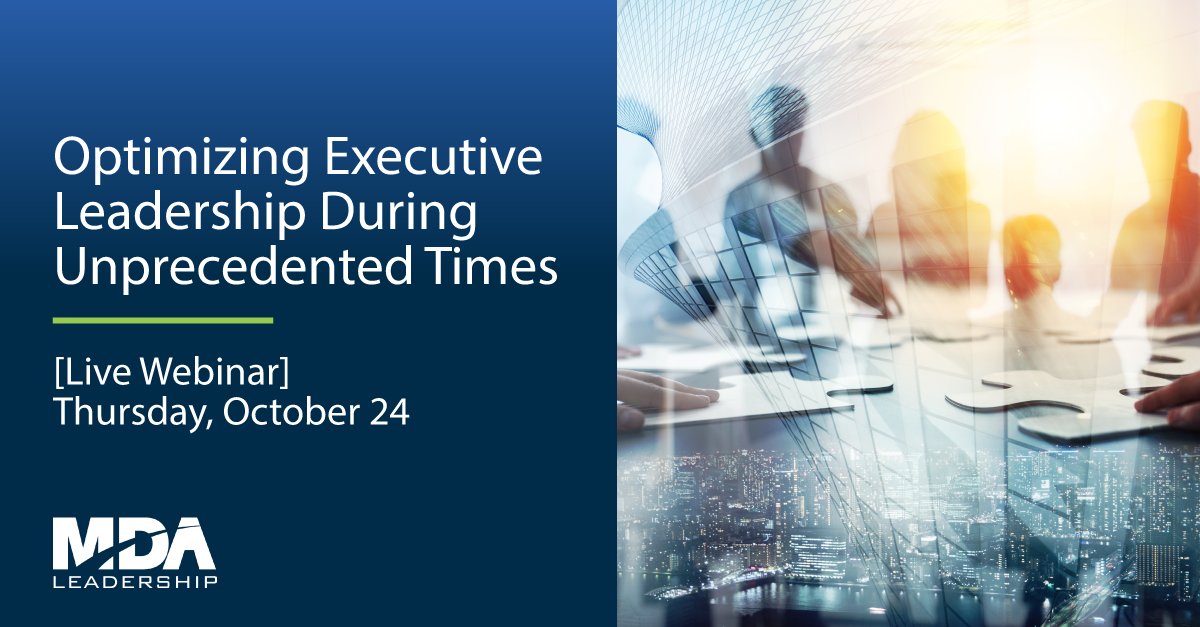 Join our CEO Holly Cooper and MDA Leadership tomorrow, October 24th, for a conversation about the transformational development experience that has helped fuel our company’s high performance. 

Register here! 👉 bit.ly/3N6DvYd 
#PeakPerformance #ExecutiveLeadership
