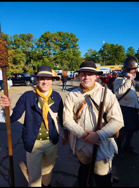 The NC State Fair is paying tribute today to members of the military for their service to our country. Each year Historic Sites participate in a military timeline program which includes a parade around the fairgrounds and a  stage show. Swing by and say hello to Nathan and Drew!