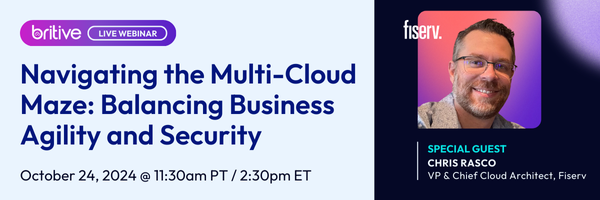 britive1's tweet photo. ⏰ Our LIVE webinar is tomorrow! Join Chris Rasco from Fiserv to learn strategies for secure, scalable #IAM across multi-cloud environments. 🌍 Can't attend? Register to access the recording: 🔗 https://t.co/vYwYP0ZgRI #webinar #cloudsecurity #cloudaccess #PAM #CPAM https://t.co/mD23iTEK46