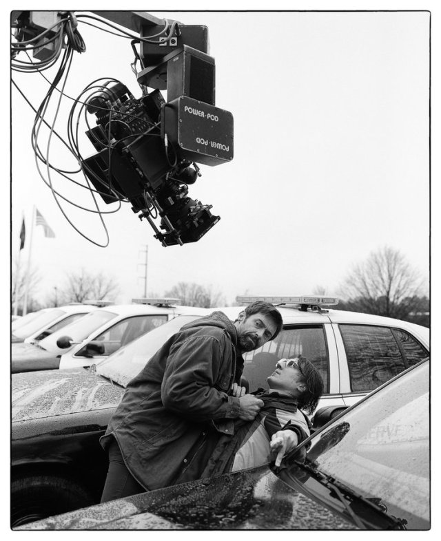 TheCinesthetic's tweet image. Hugh Jackman with Paul Dano on the set of Denis Villeneuve’s Prisoners (2013)