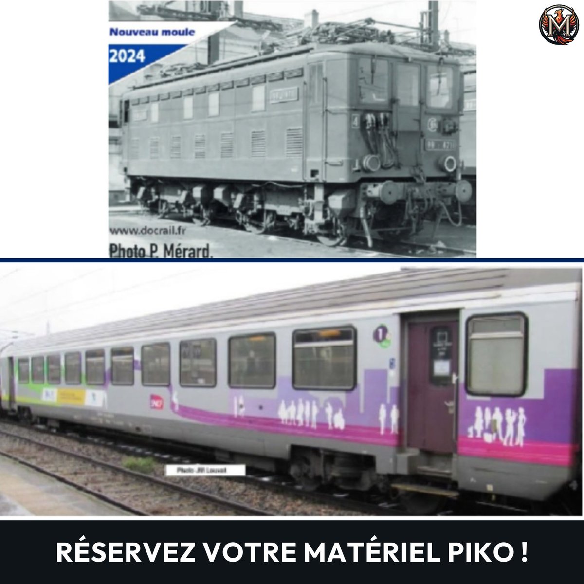 JModelisme's tweet photo. Les réservations de la semaine 🚂
Pour voir toutes nos réservations Piko 👉 https://t.co/AEqvfQICFB
#Piko #ModélismeFerroviaire #Modélisme #TrainsMiniatures #TrainHO https://t.co/0kjj1feaDE